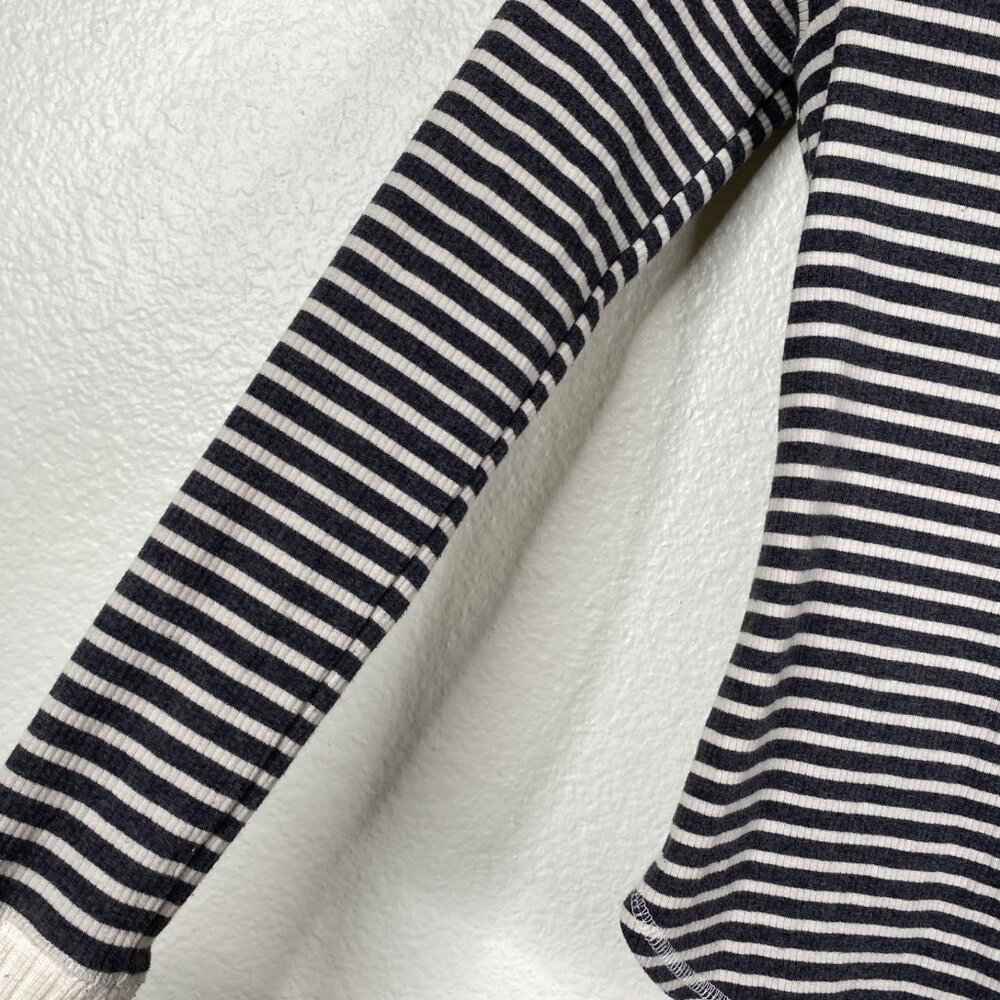 Abercrombie Fitch Sleepwear Collection Pajama Set Henley Ribbed Striped Size S - Picture 7 of 16